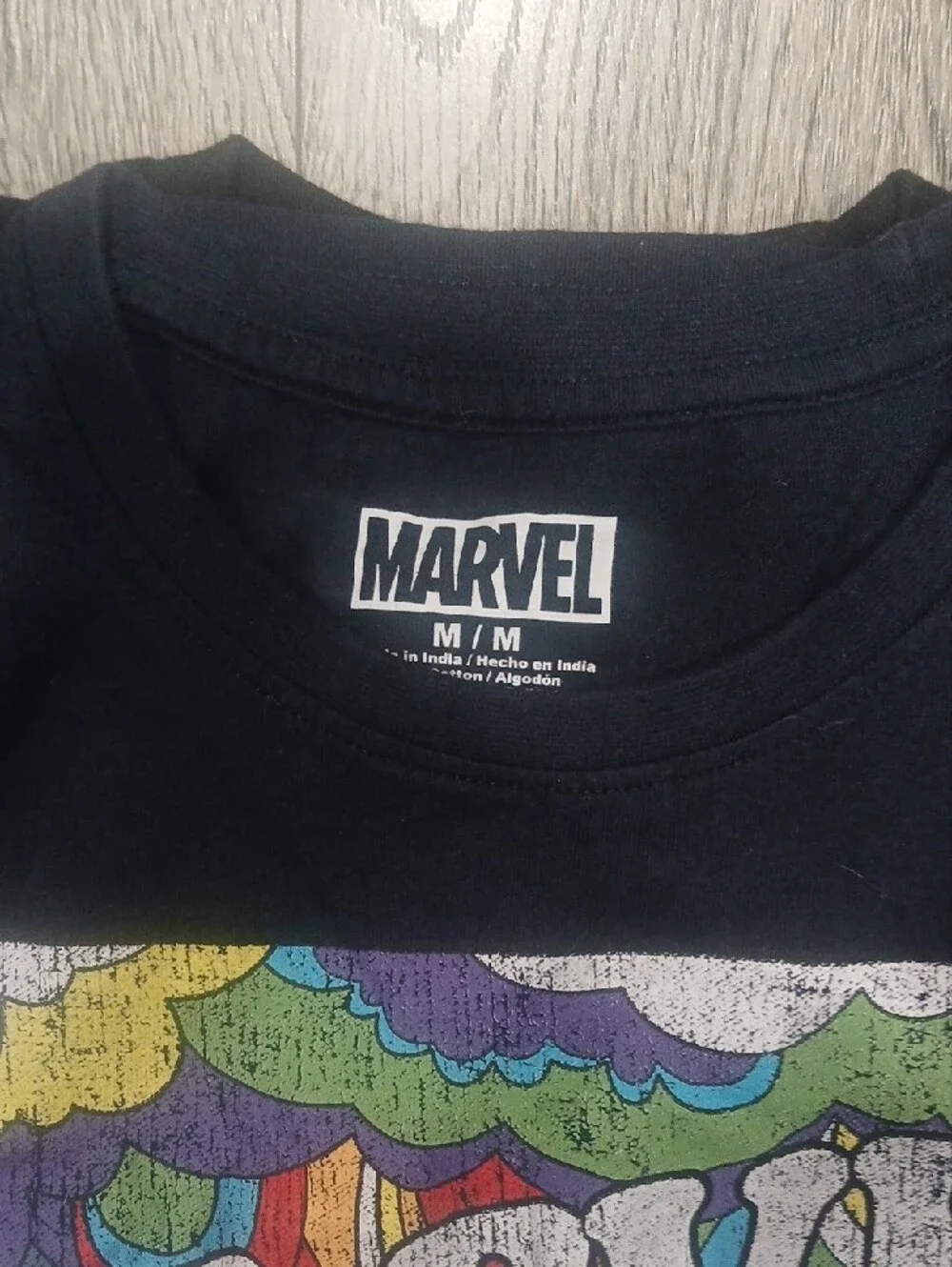 Marvel Black Logo Graphic Tees